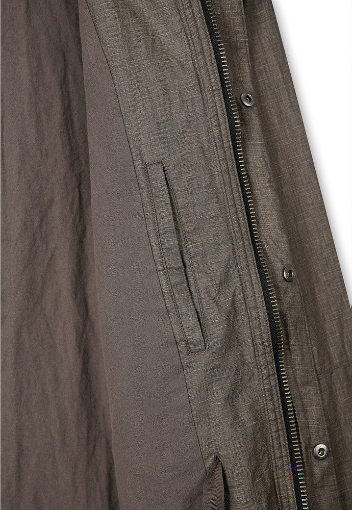 Art if acts - Linen Rain Parka (Wood) product image 13 | TRAB K-Fashion Australia