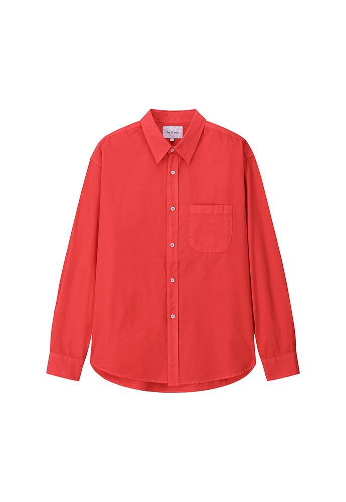 Art if acts - Saint Garment-dyed Shirt (Red) product image 8 | TRAB K-Fashion Australia