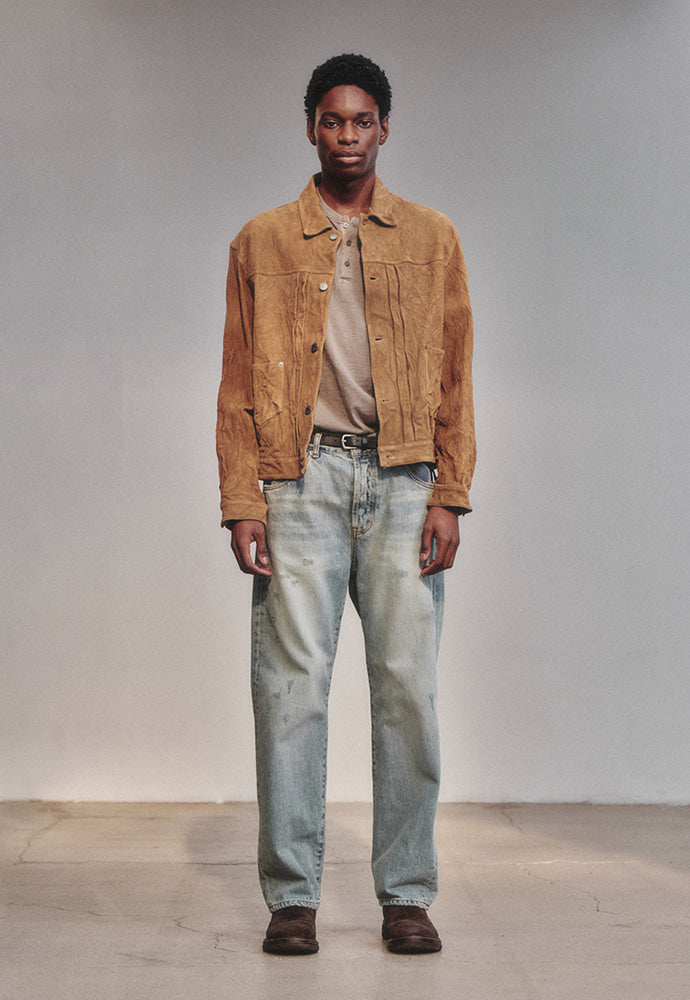 Art if acts - Washed Suede Trucker (Camel) product image 4 | TRAB K-Fashion Australia