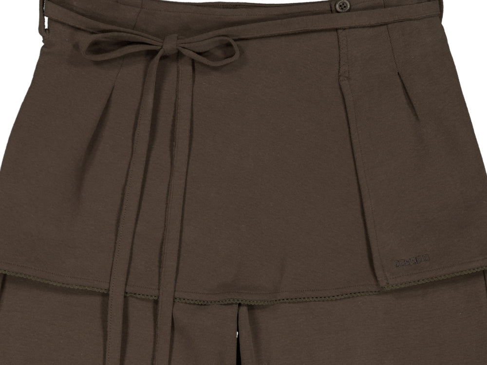 Coyseio - Soft Cropped Skirt Pants (Brown) product image 14 | TRAB K-Fashion Australia