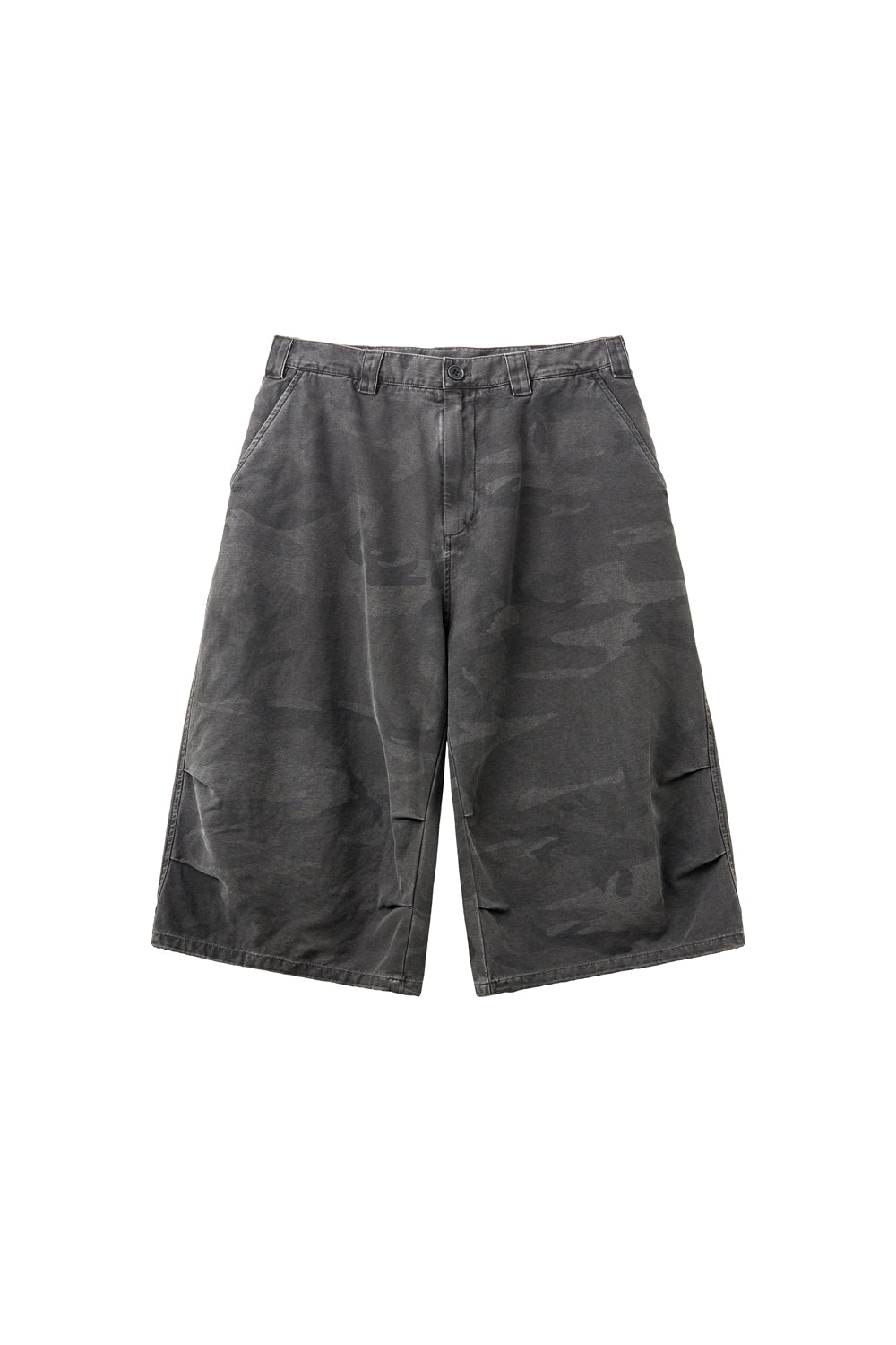 Hatchingroom - Snow Shorts Over Dyed Camo (Charcoal) product image 1 | TRAB K-Fashion Australia
