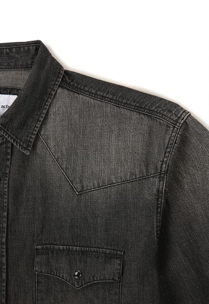Art if acts - Western Denim Shirt_Japanese Fabric (Used Black) product image 9 | TRAB K-Fashion Australia