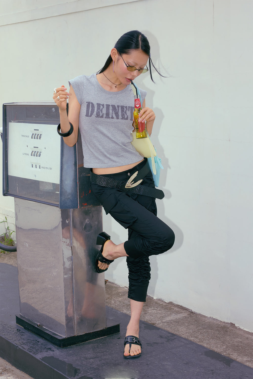 Deinet - Typo Graphic2 T-Shirt (Melange Grey) product image 8 | TRAB K-Fashion Australia