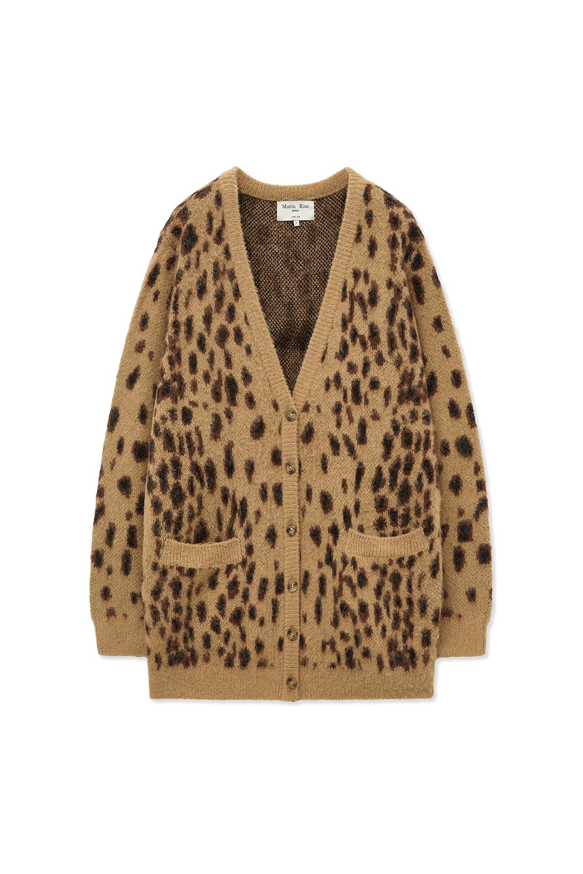 Matin Kim - Brushed Leopard Cardigan (Mix) product image 2 | TRAB K-Fashion Australia
