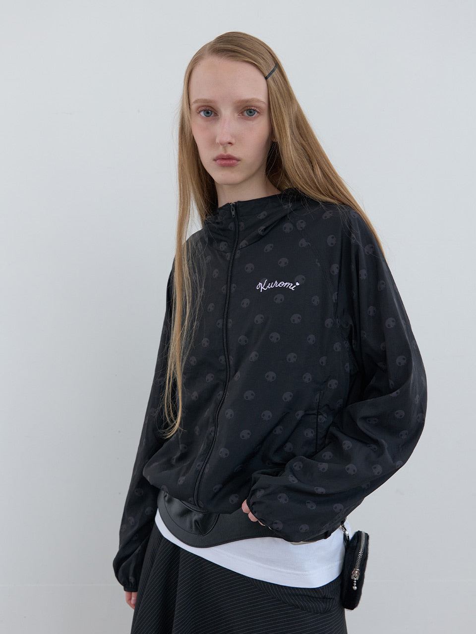 Kijun - Kuromi Shadow Windbreaker (Black) product image 2 | TRAB K-Fashion Australia