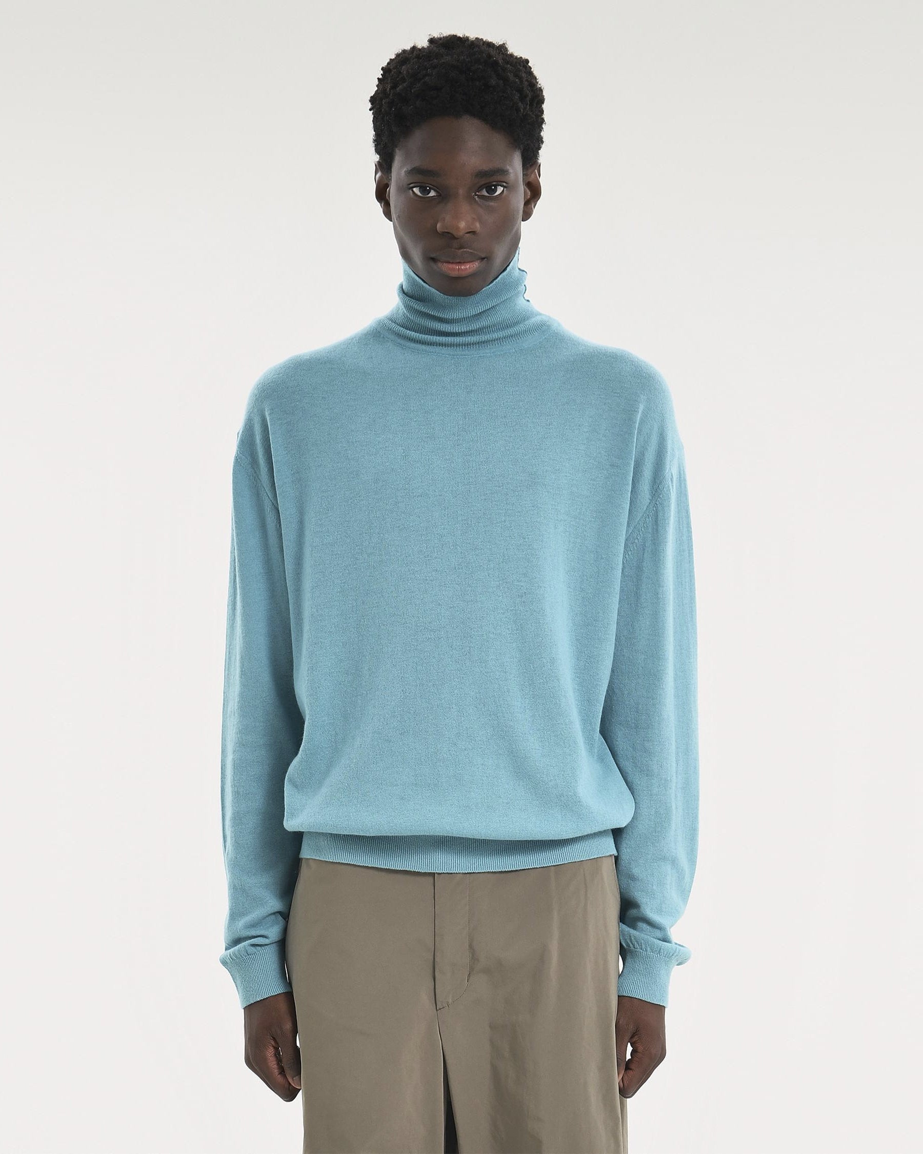 Brownyard - Merino Wool Turtle Neck Knit (Mint) product image 1 | TRAB K-Fashion Australia