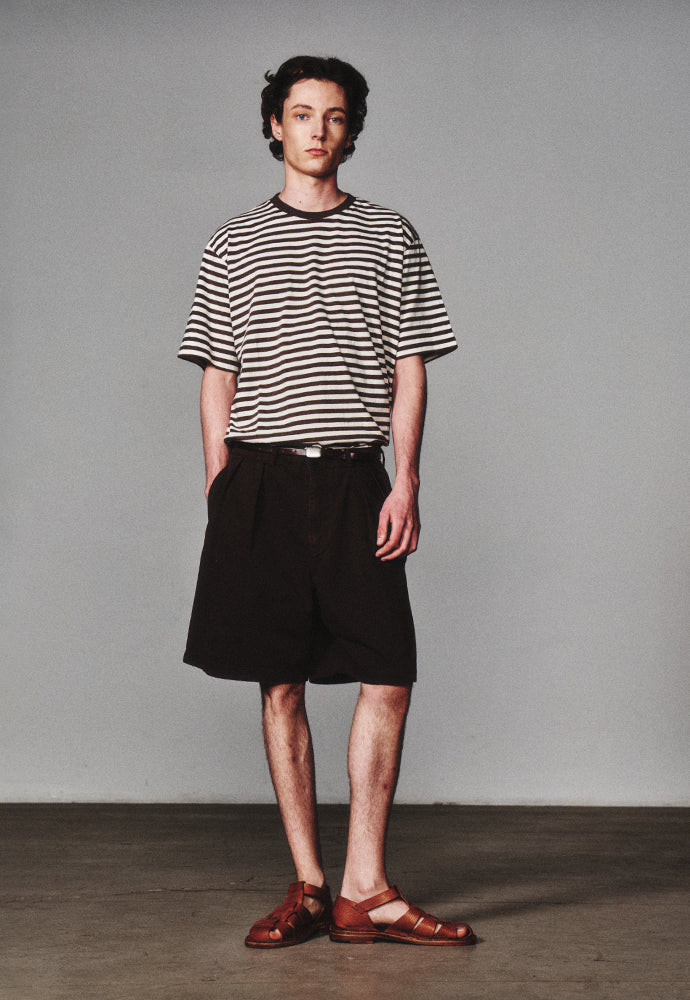 Art if acts - French Stripe S/S Tee (Vintage Brown) product image 5 | TRAB K-Fashion Australia