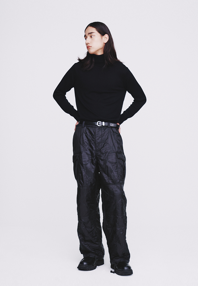 Tonywack - Utility Puffed Quilting Cargo Pants (Black) product image 4 | TRAB K-Fashion Australia