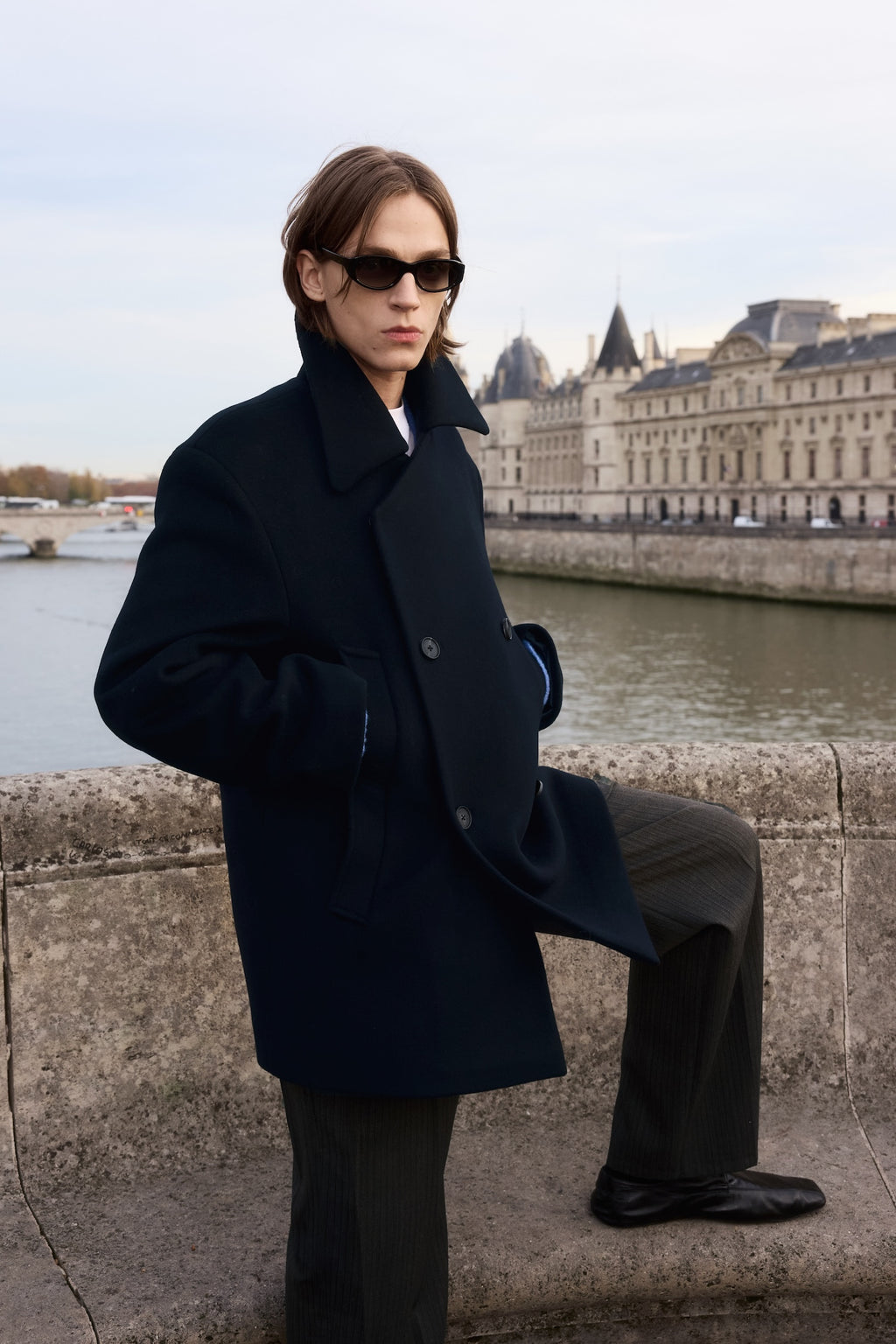 STU - Caban Coat In (Navy) product image 12 | TRAB K-Fashion Australia