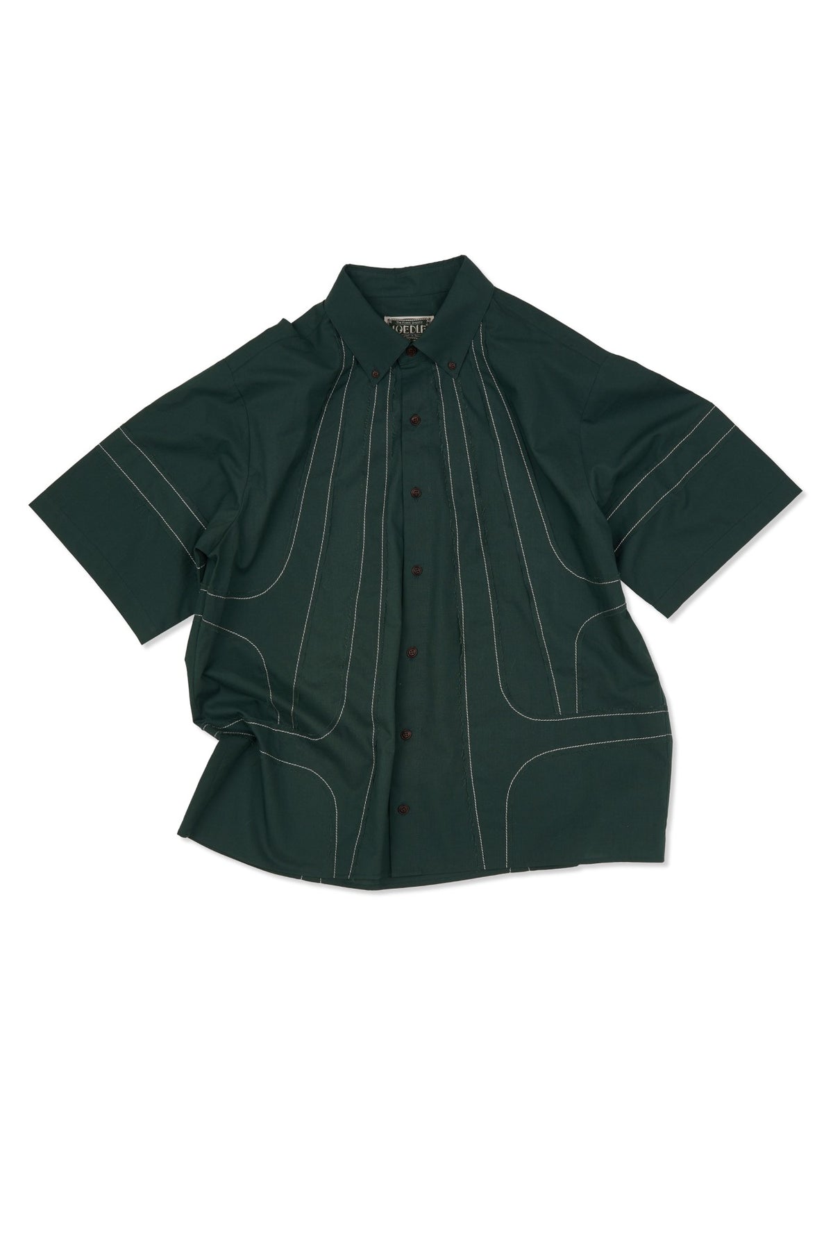 Ioedle - Streamline Short-Sleeve Shirt (Green) product image 2 | TRAB K-Fashion Australia