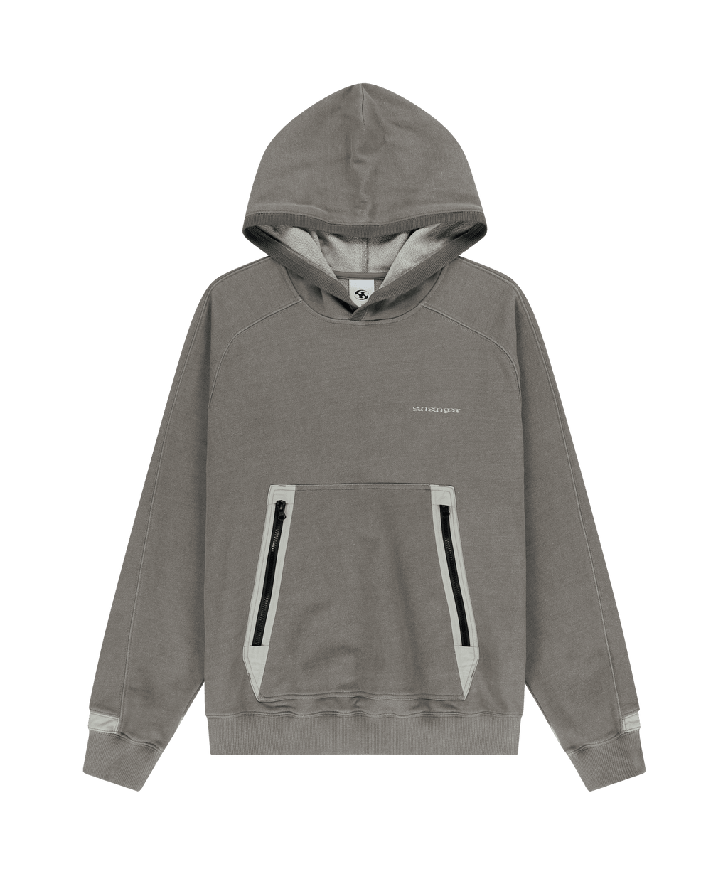 San San Gear - Zipper Pocket Hoodie (Brown) product image 5 | TRAB K-Fashion Australia