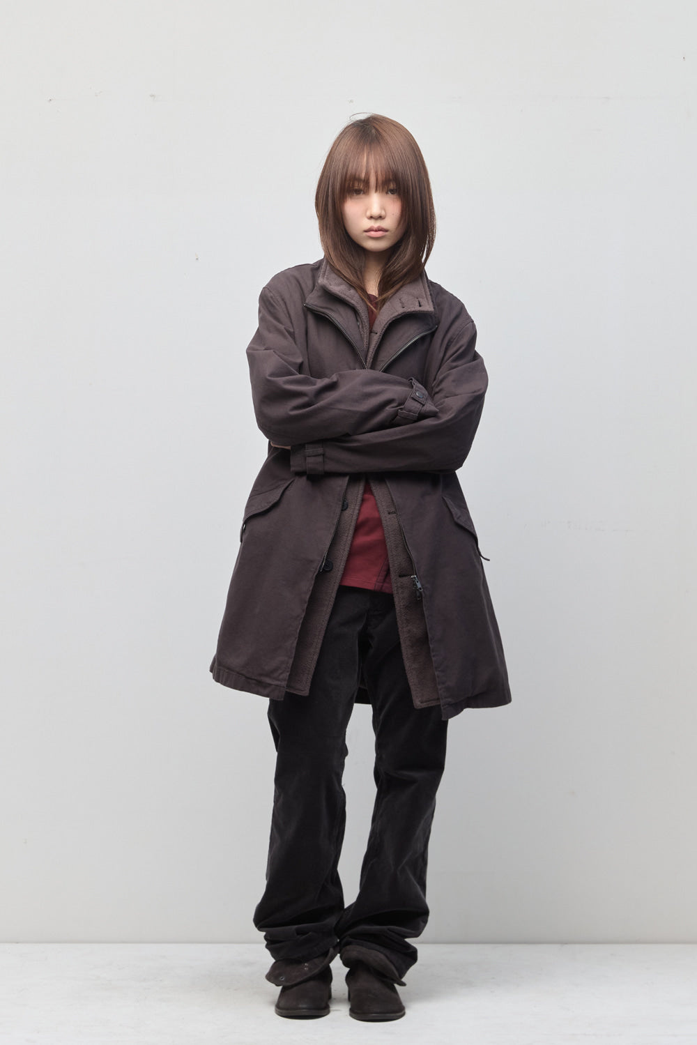 Hatchingroom - Layer Parka (Purple Brown) product image 13 | TRAB K-Fashion Australia