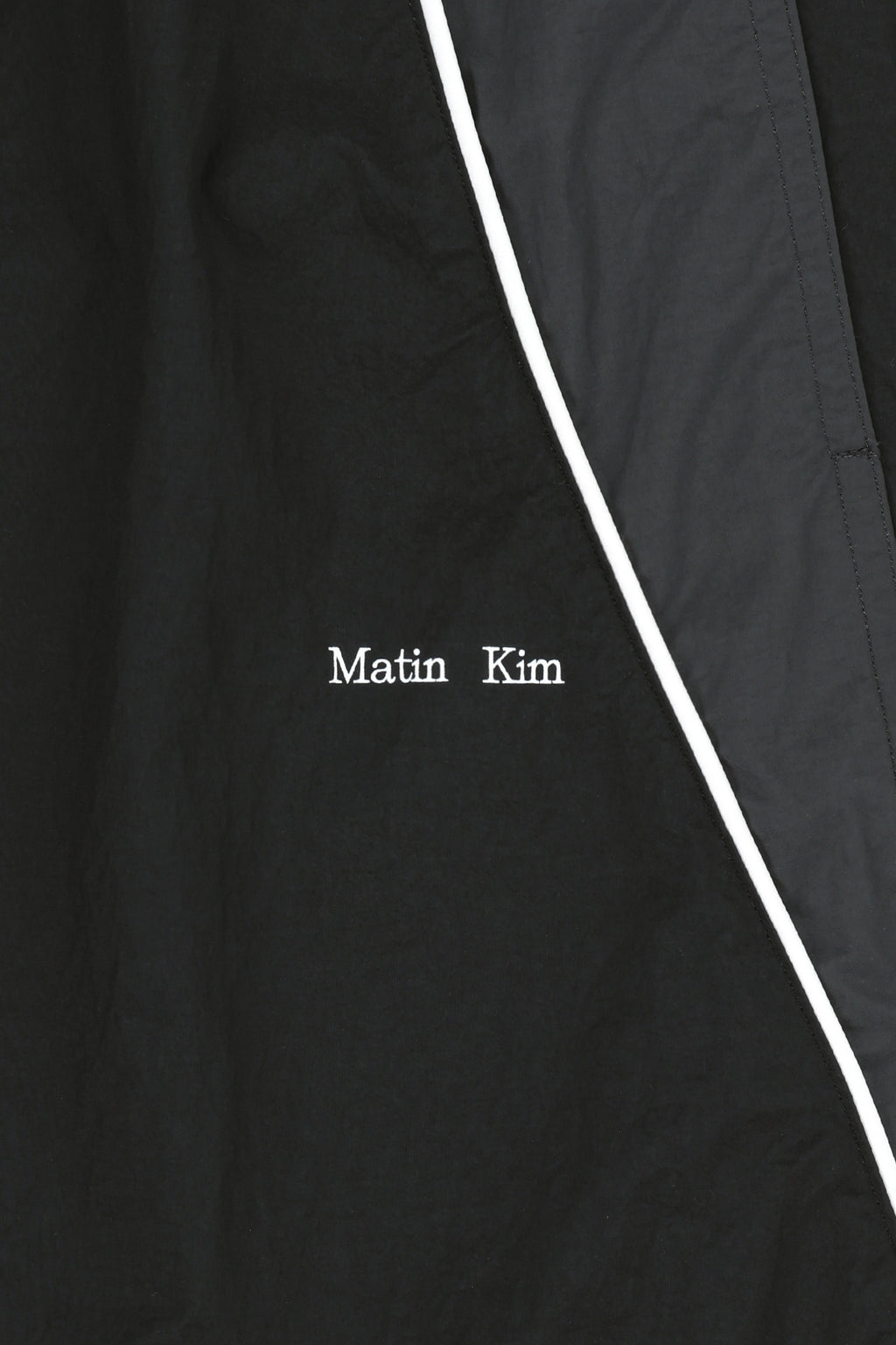 Matin Kim - Tonal Contrast Track Pants (Black) product image 4 | TRAB K-Fashion Australia