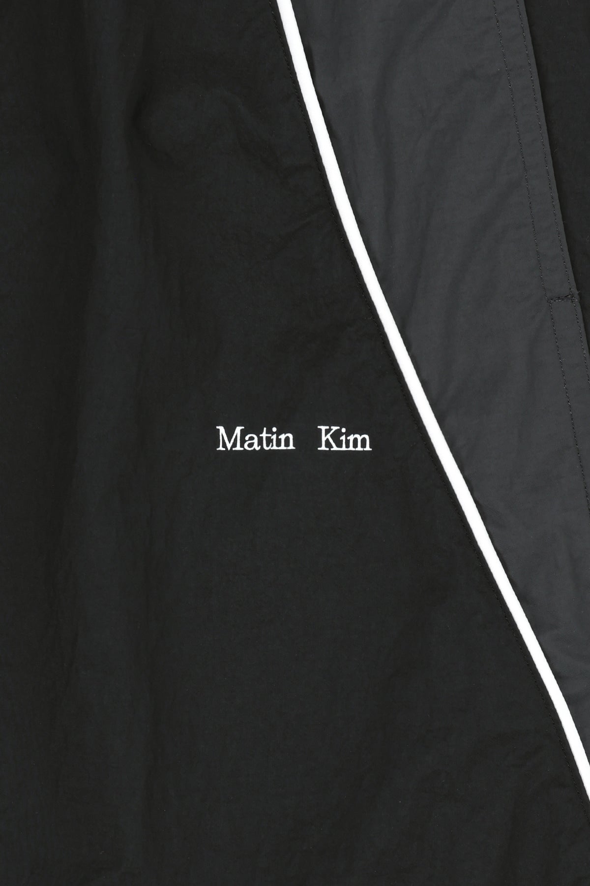 Matin Kim - Tonal Contrast Track Pants (Black) product image 4 | TRAB K-Fashion Australia