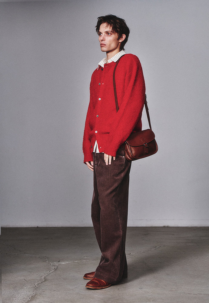 Art if acts - Mohair Round Neck Cardigan (Red) product image 2 | TRAB K-Fashion Australia