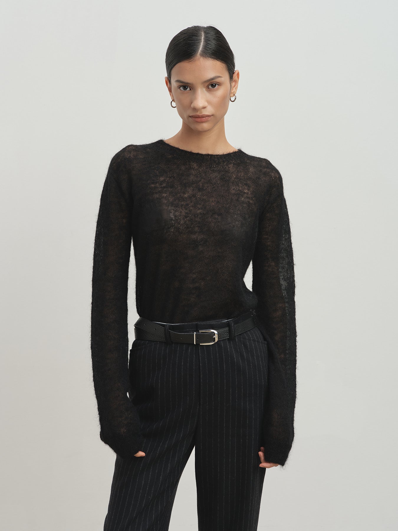 Tonywack - Light Weight Mohair Sweater (Black) product image 3 | TRAB K-Fashion Australia