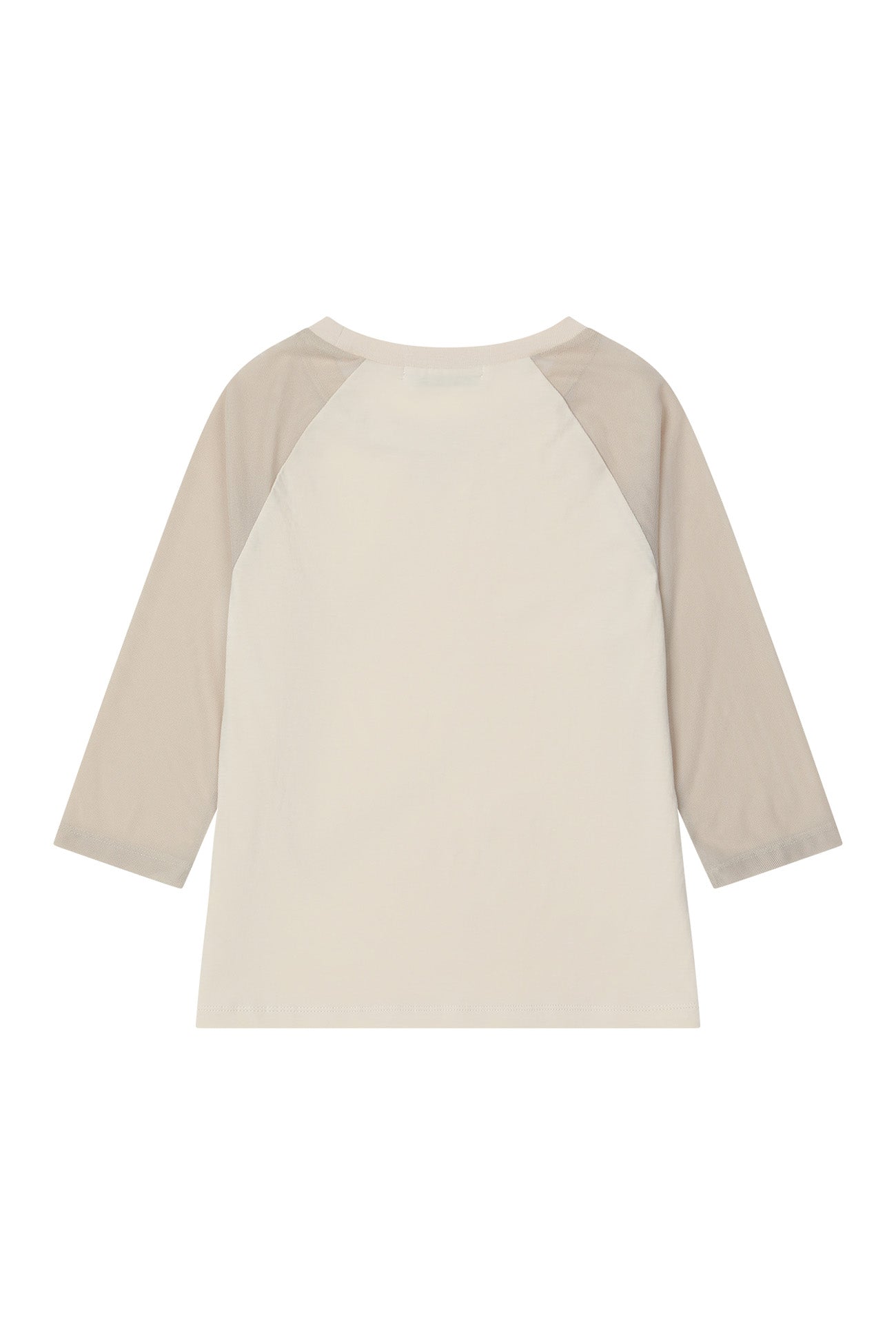 Deinet - Mesh Contrast Raglan Half Sleeve (Beige) product image 2 | TRAB K-Fashion Australia