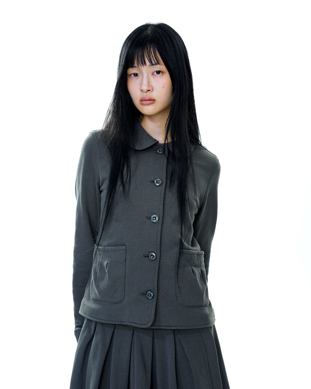 Coyseio - Cozy Sweat Jacket (Charcoal) product image 12 | TRAB K-Fashion Australia