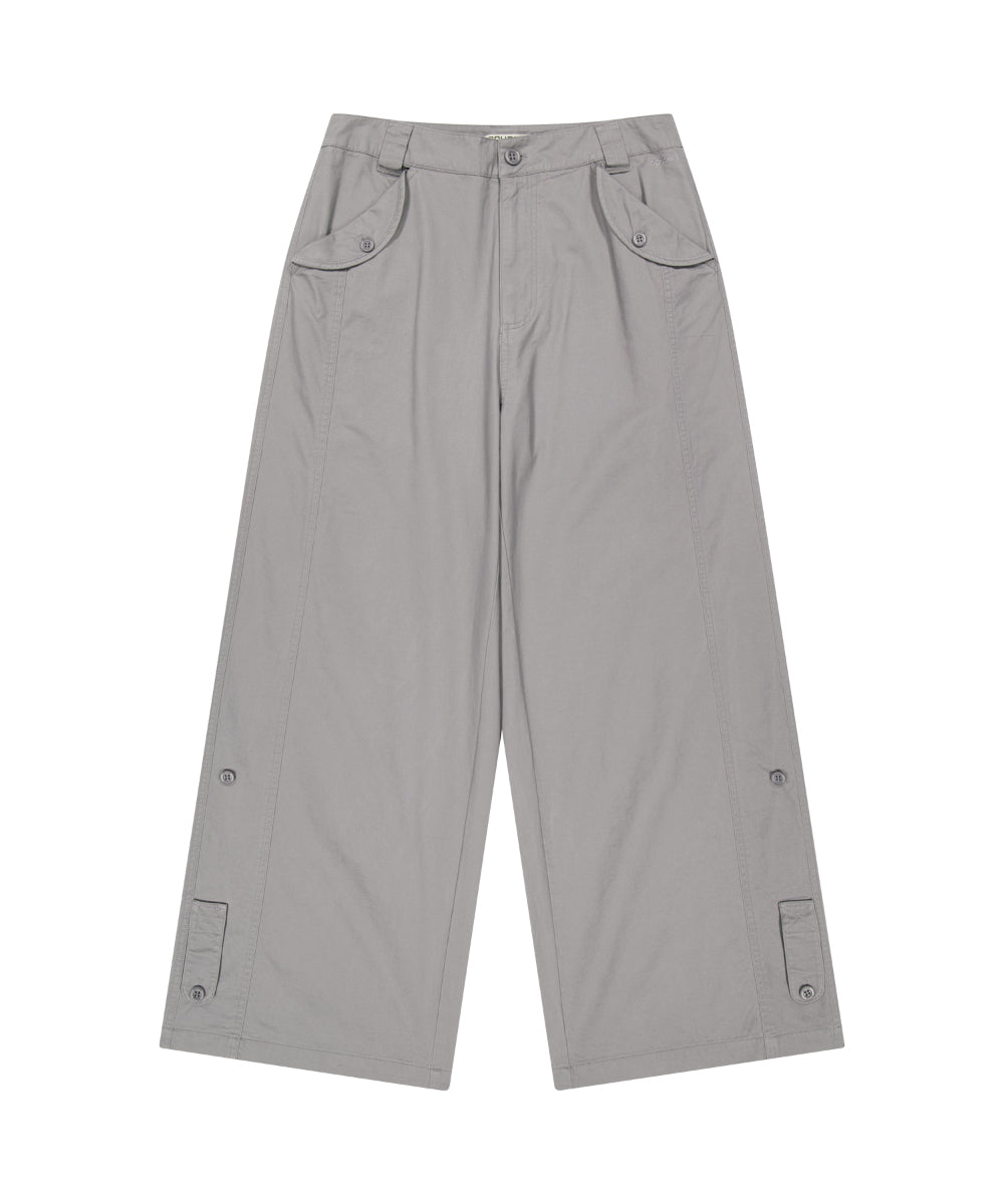 Coyseio - Washed Button Tab Pants (Grey) product image 8 | TRAB K-Fashion Australia