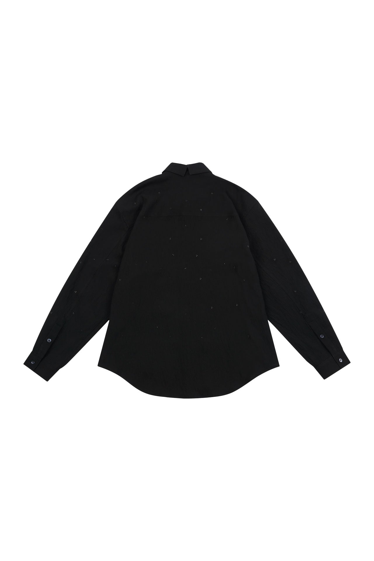 Stu - Crystal Stripe Shirt (Black) product image 17 | TRAB K-Fashion Australia