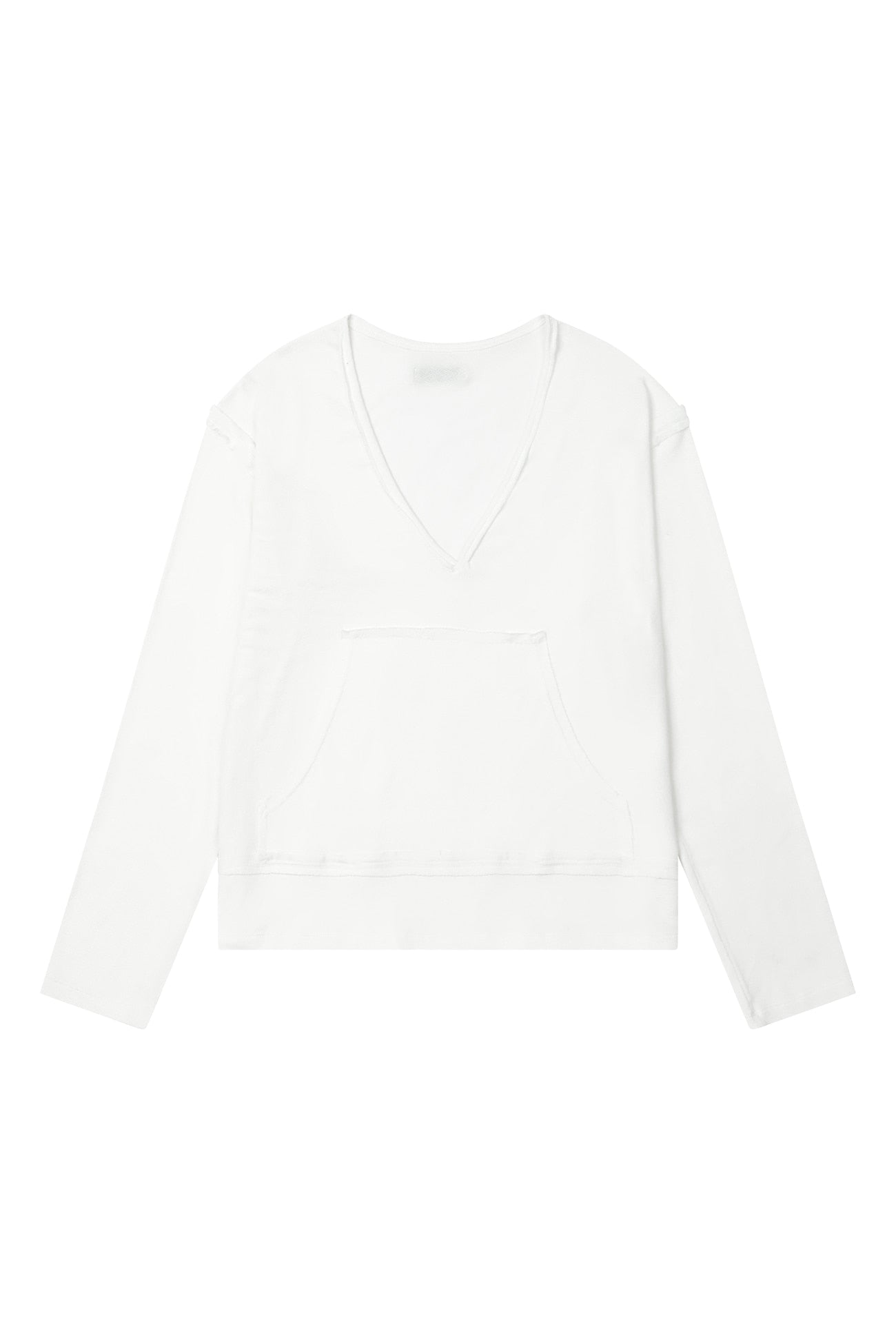 Deinet - Raw V Long Sleeve (White) product image 7 | TRAB K-Fashion Australia