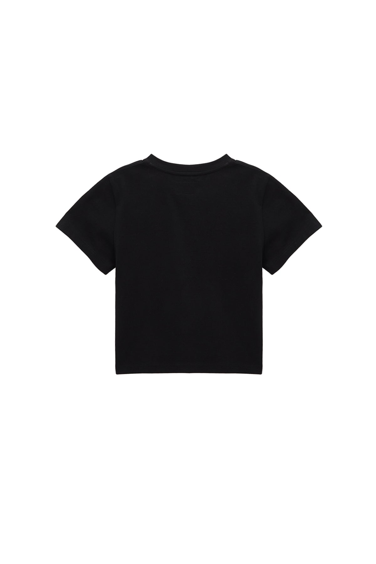 Matin Kim - Blurred Logo Crop Top (Black) product image 5 | TRAB K-Fashion Australia