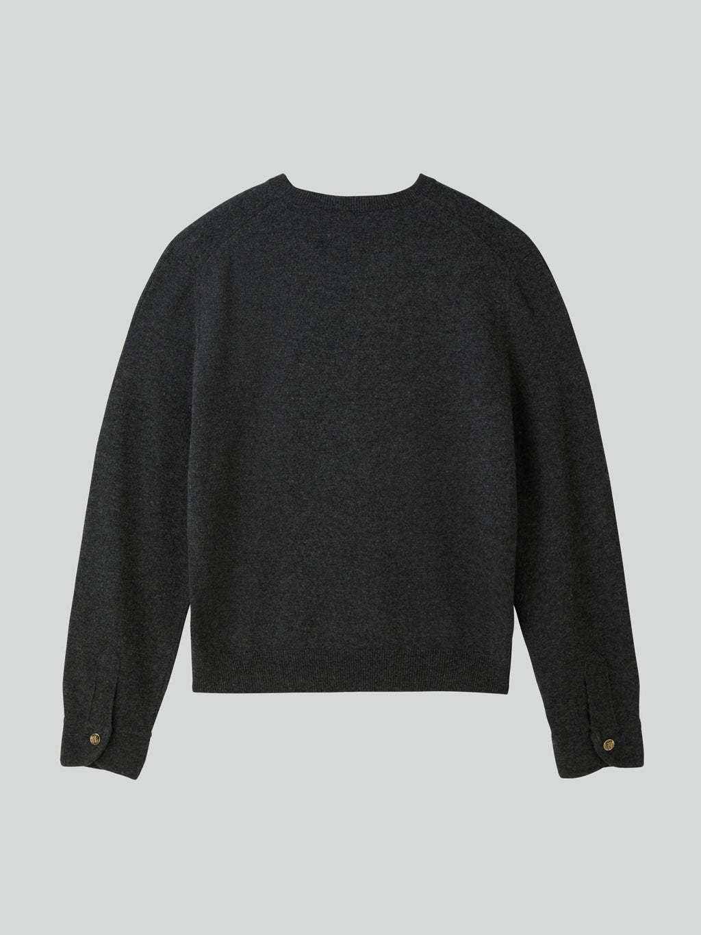 Recto - Shirt Cuffs Detail Knit Top (Charcoal Grey) product image 9 | TRAB K-Fashion Australia