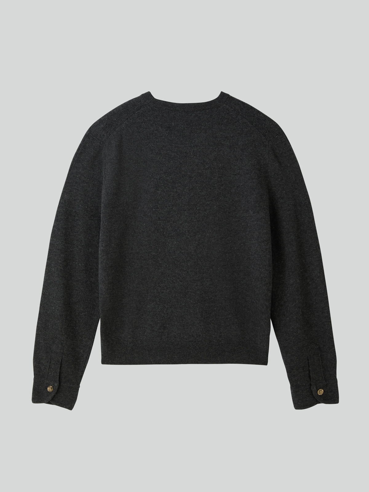 Recto - Shirt Cuffs Detail Knit Top (Charcoal Grey) product image 9 | TRAB K-Fashion Australia