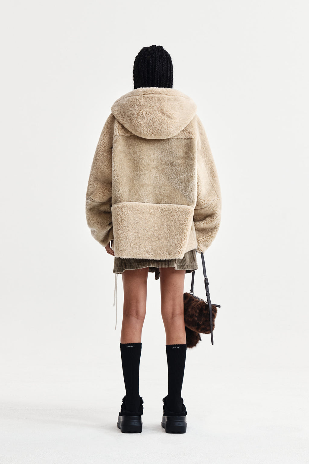 Matin Kim - Reversible Hoody Mustang (Beige) product image 7 | TRAB K-Fashion Australia