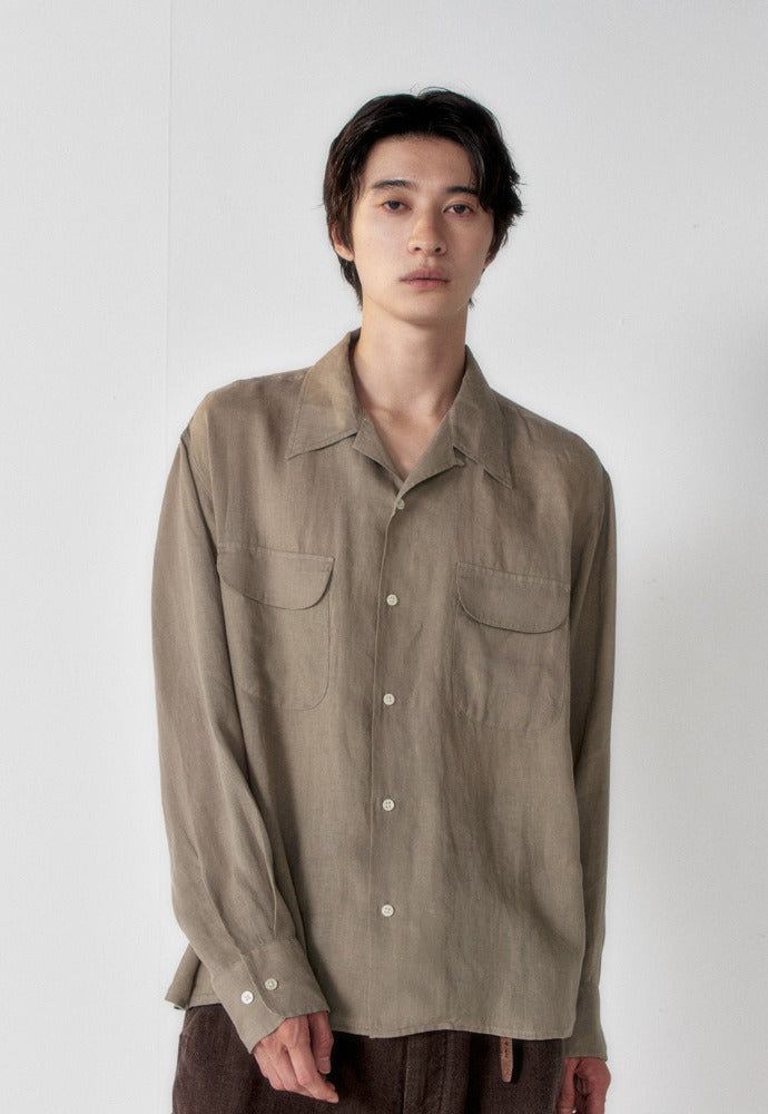 Art if acts - Linen Two Pocket Shirt (Cliff) product image 1 | TRAB K-Fashion Australia