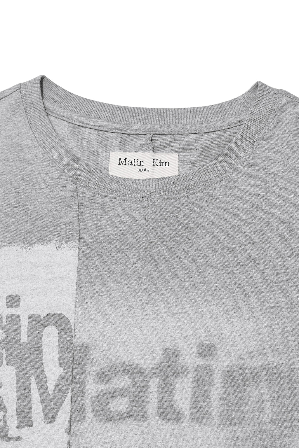 Matin Kim - Unbalance Printing Top (Grey) product image 3 | TRAB K-Fashion Australia