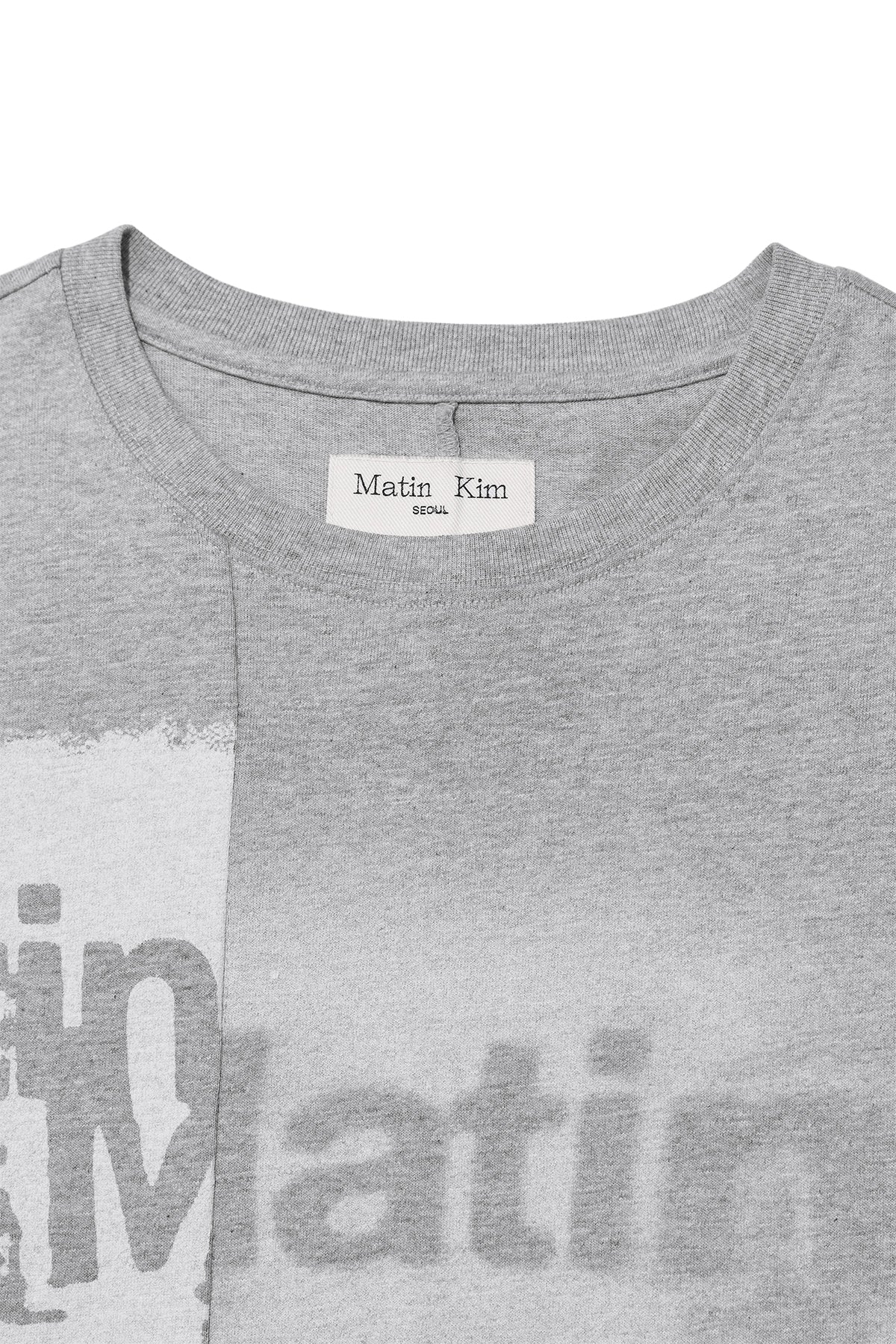 Matin Kim - Unbalance Printing Top (Grey) product image 3 | TRAB K-Fashion Australia