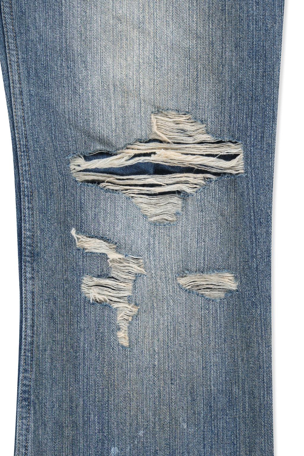 Matin Kim - Slub Damage Bootcut Denim Pants (Blue) product image 5 | TRAB K-Fashion Australia