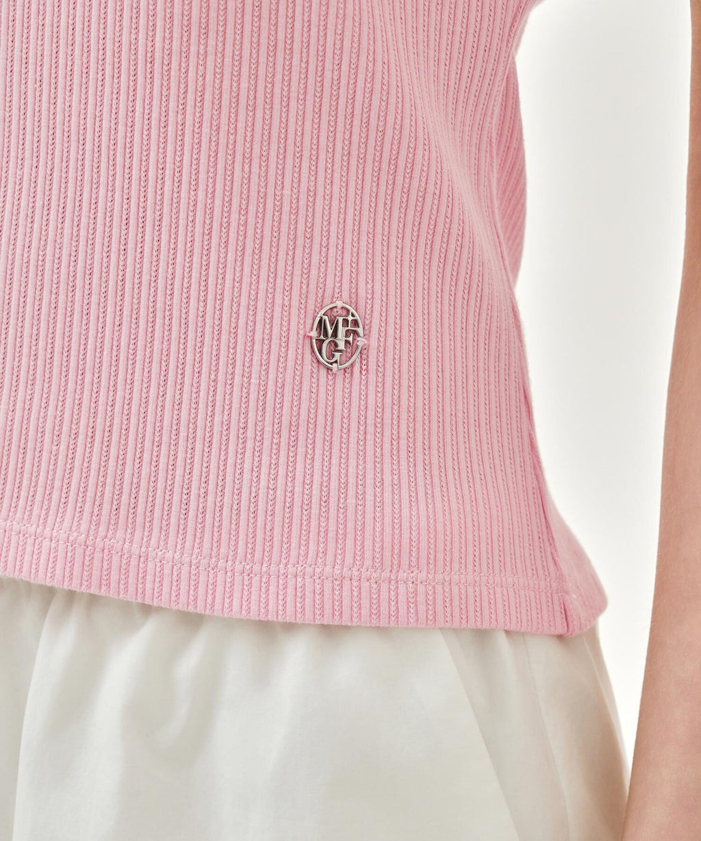 Marithe & Francois Girbaud - Lace Detail Sleeveless (Pink) product image 4 | TRAB K-Fashion Australia