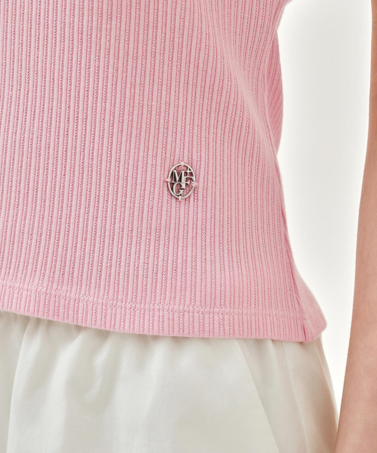 Marithe & Francois Girbaud - Lace Detail Sleeveless (Pink) product image 4 | TRAB K-Fashion Australia