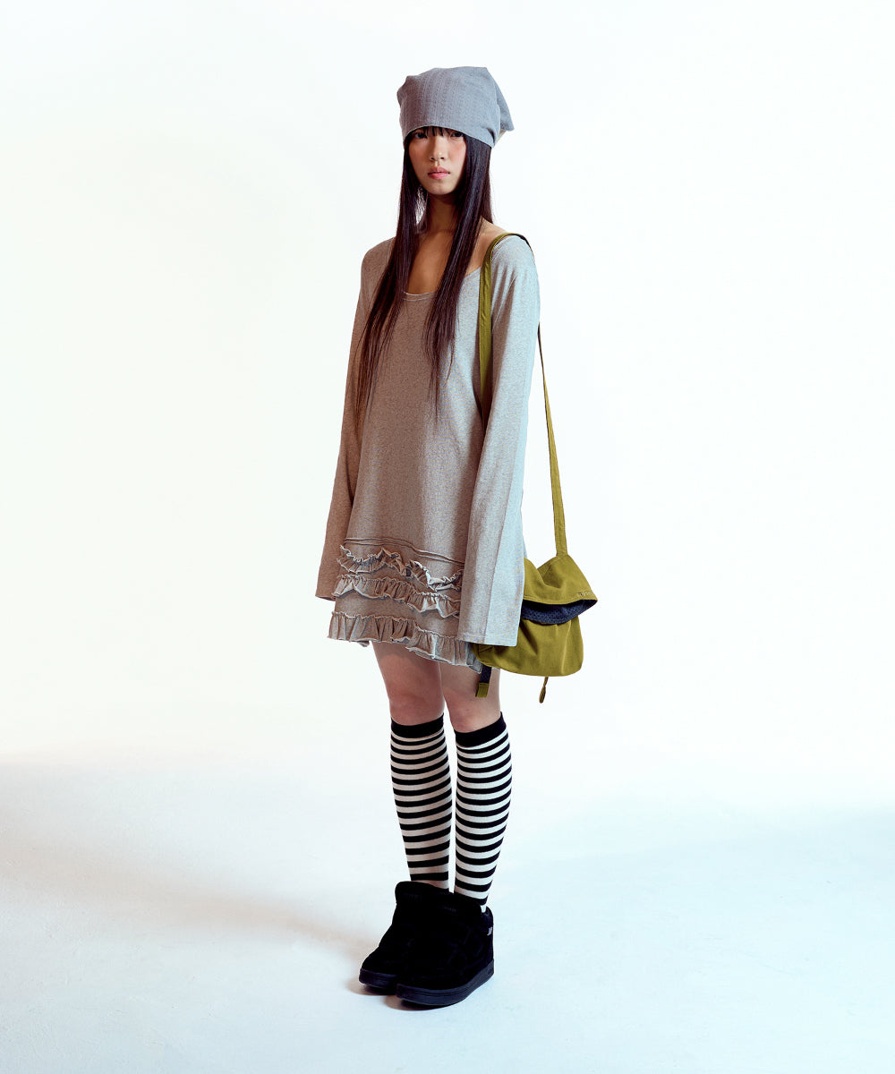 Coyseio - Folding Sweat Cross Bag (Olive) product image 8 | TRAB K-Fashion Australia
