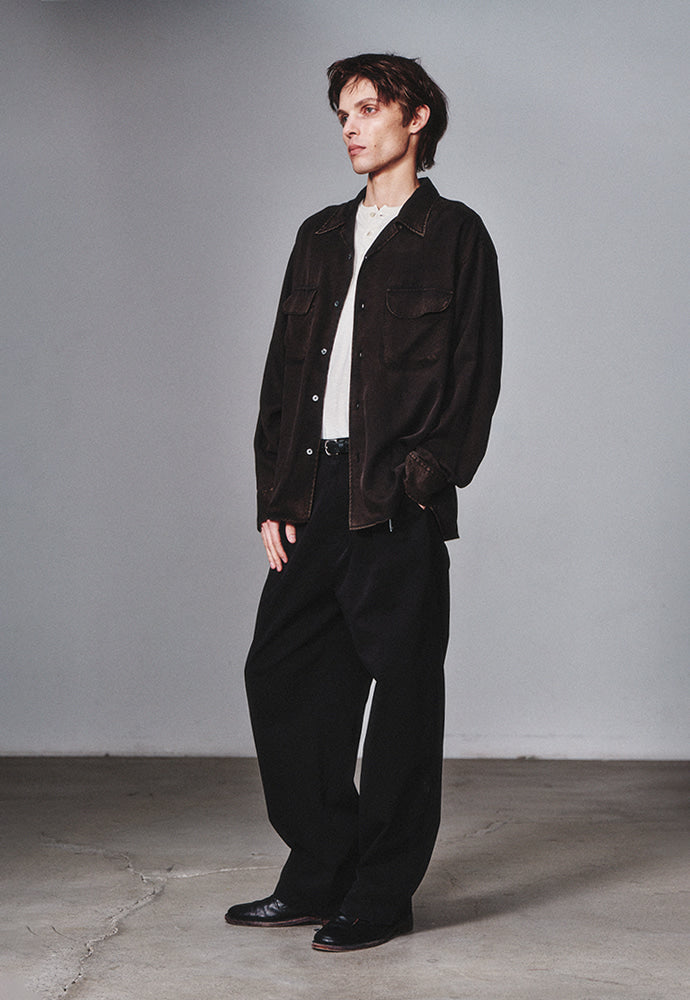 Art if acts - Tencel Two Pocket Shirt (Faded Black) product image 2 | TRAB K-Fashion Australia