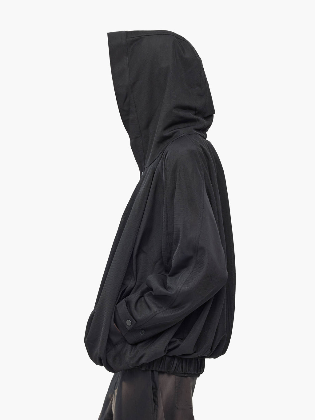 Jiyong Kim - Hooded Balloon Jacket (Black) product image 7 | TRAB K-Fashion Australia