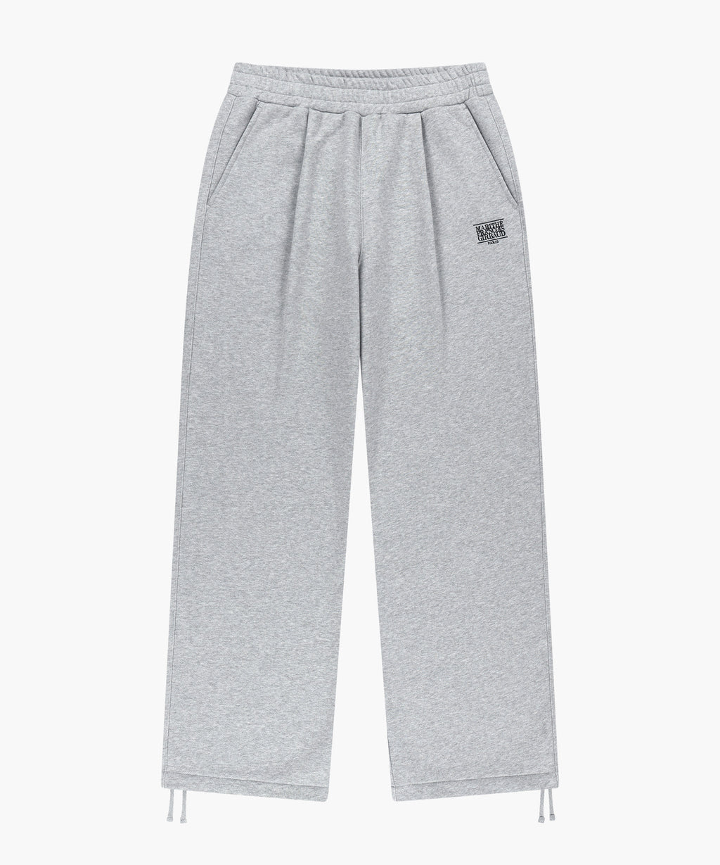 Marithe & Francois Girbaud - One Tuck Wide Sweat Joggers (brushed) (Heather Gray) product image 6 | TRAB K-Fashion Australia