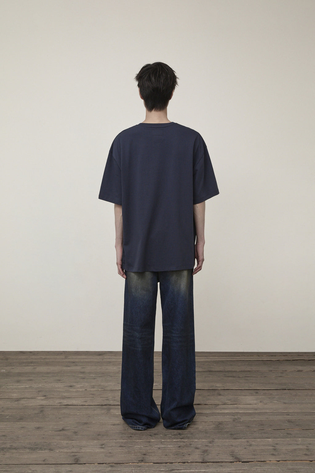 Matin Kim - Dirty Washed Denim Pants (Blue) product image 7 | TRAB K-Fashion Australia