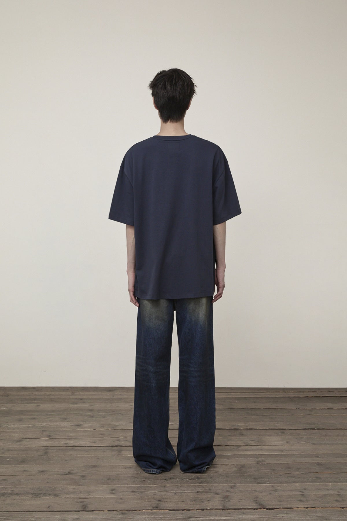Matin Kim - Dirty Washed Denim Pants (Blue) product image 7 | TRAB K-Fashion Australia