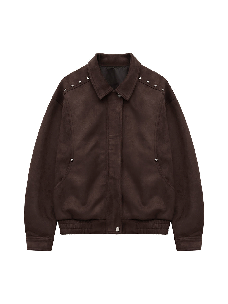 Margarin Fingers - Rivet Suede Jacket (Brown) product image 2 | TRAB K-Fashion Australia
