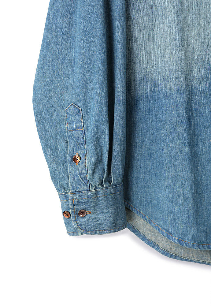 Art if acts - Vintage Denim Shirt (Light Blue) product image 13 | TRAB K-Fashion Australia