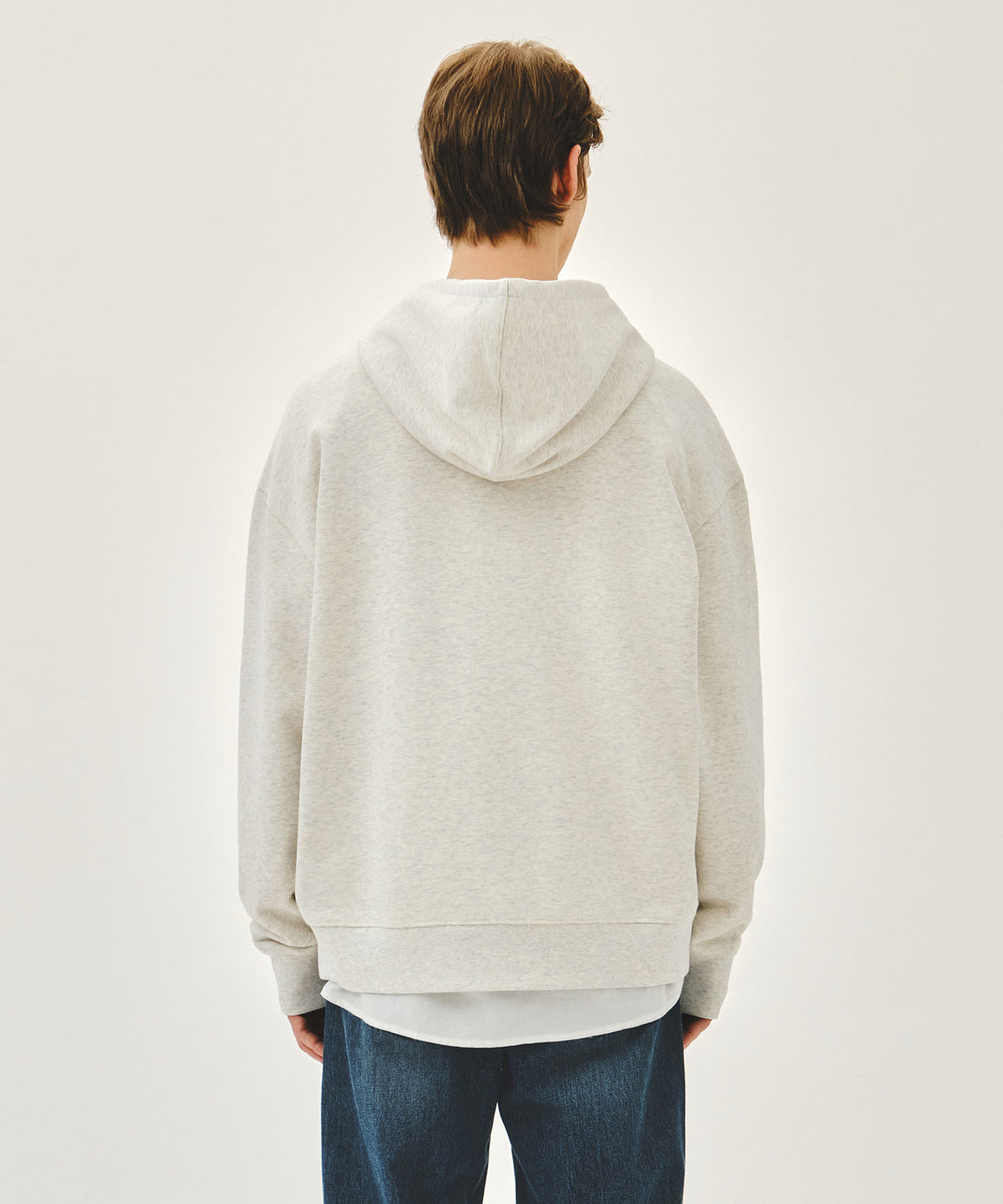 Marithe & Francois Girbaud - Small Classic Logo Hoodie (Oatmeal) product image 3 | TRAB K-Fashion Australia