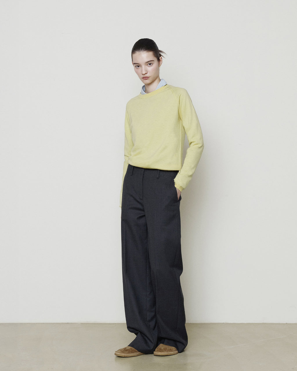 Brownyard - Super Fine Bound Neck Knit (Yellow) product image 1 | TRAB K-Fashion Australia
