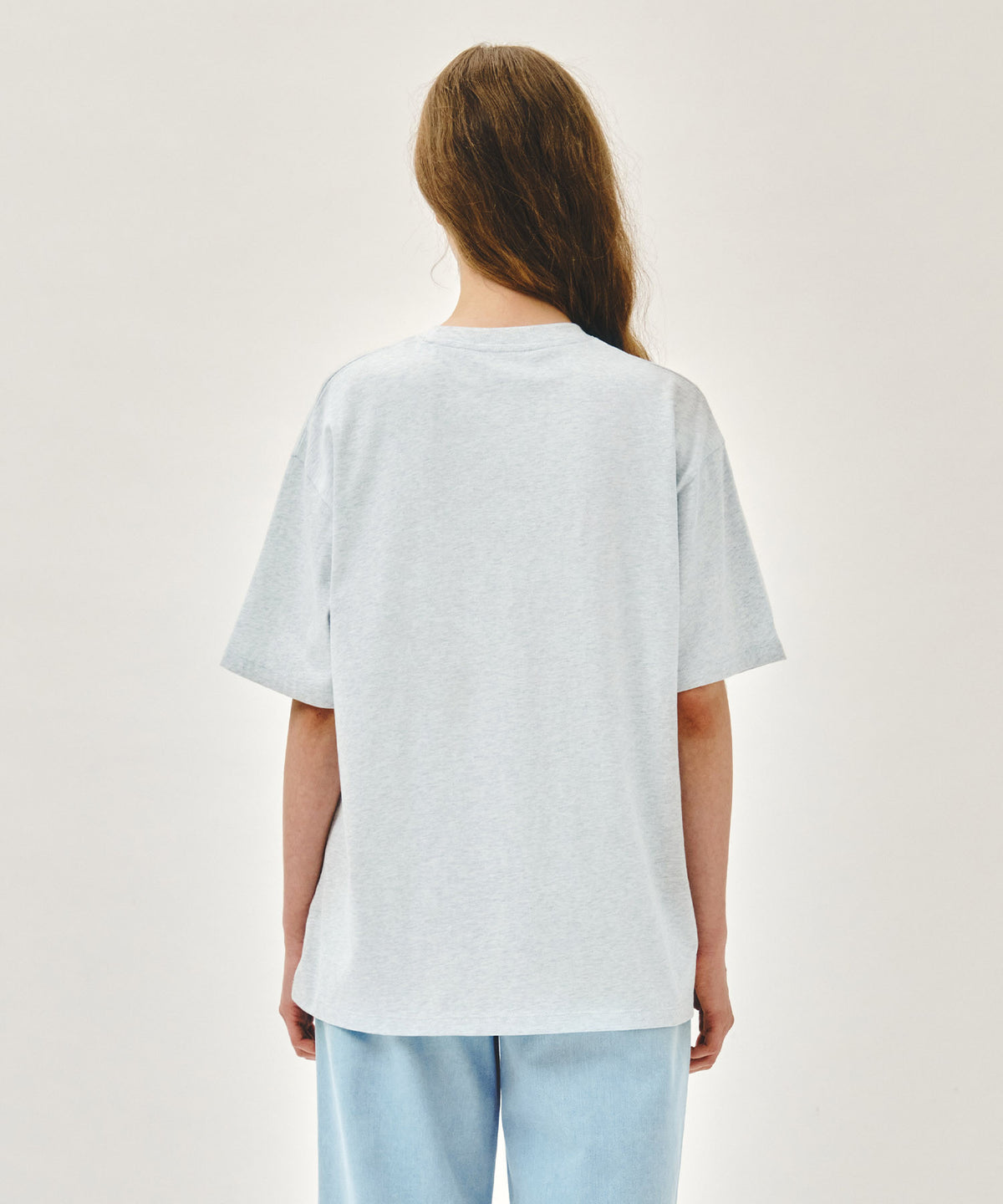 Marithe & Francois Girbaud - Unicorn Graphic Oversized Tee (Light Heather Gray) product image 3 | TRAB K-Fashion Australia