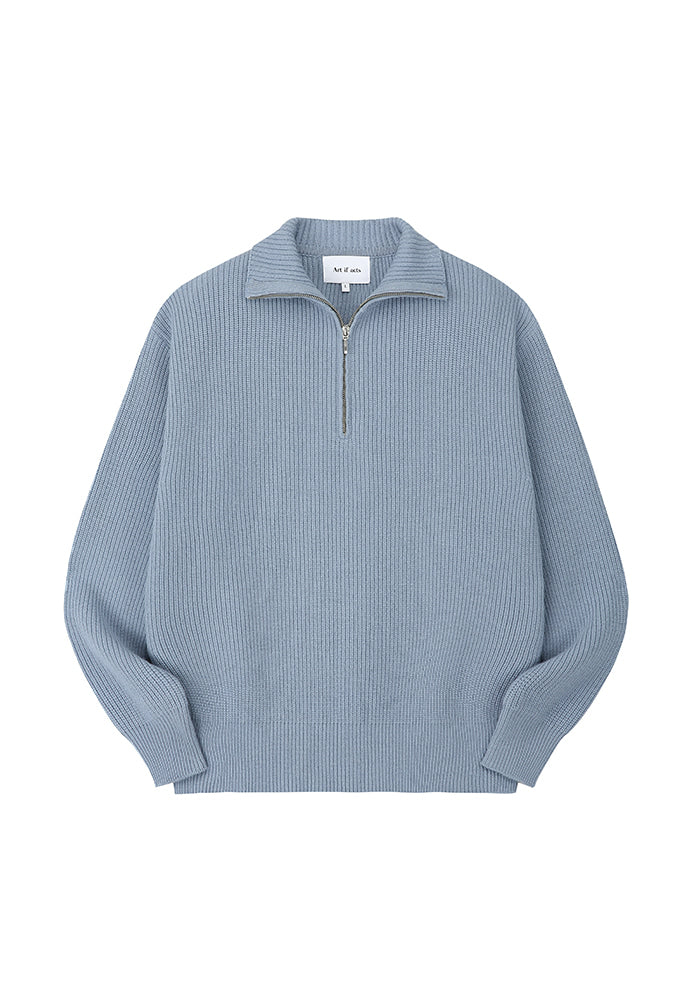 Art if acts - Half Zipup Turtle Neck Knit (Airy) product image 5 | TRAB K-Fashion Australia