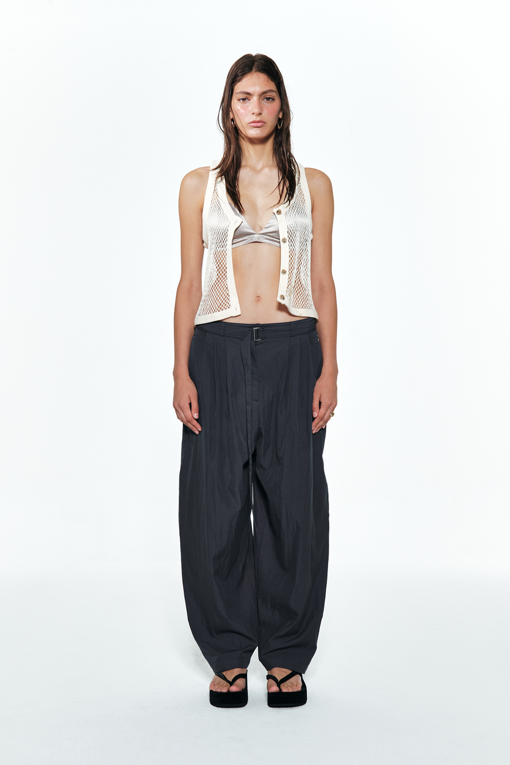 Deinet - Crochet Knit Vest (Ecru) product image 1 | TRAB K-Fashion Australia
