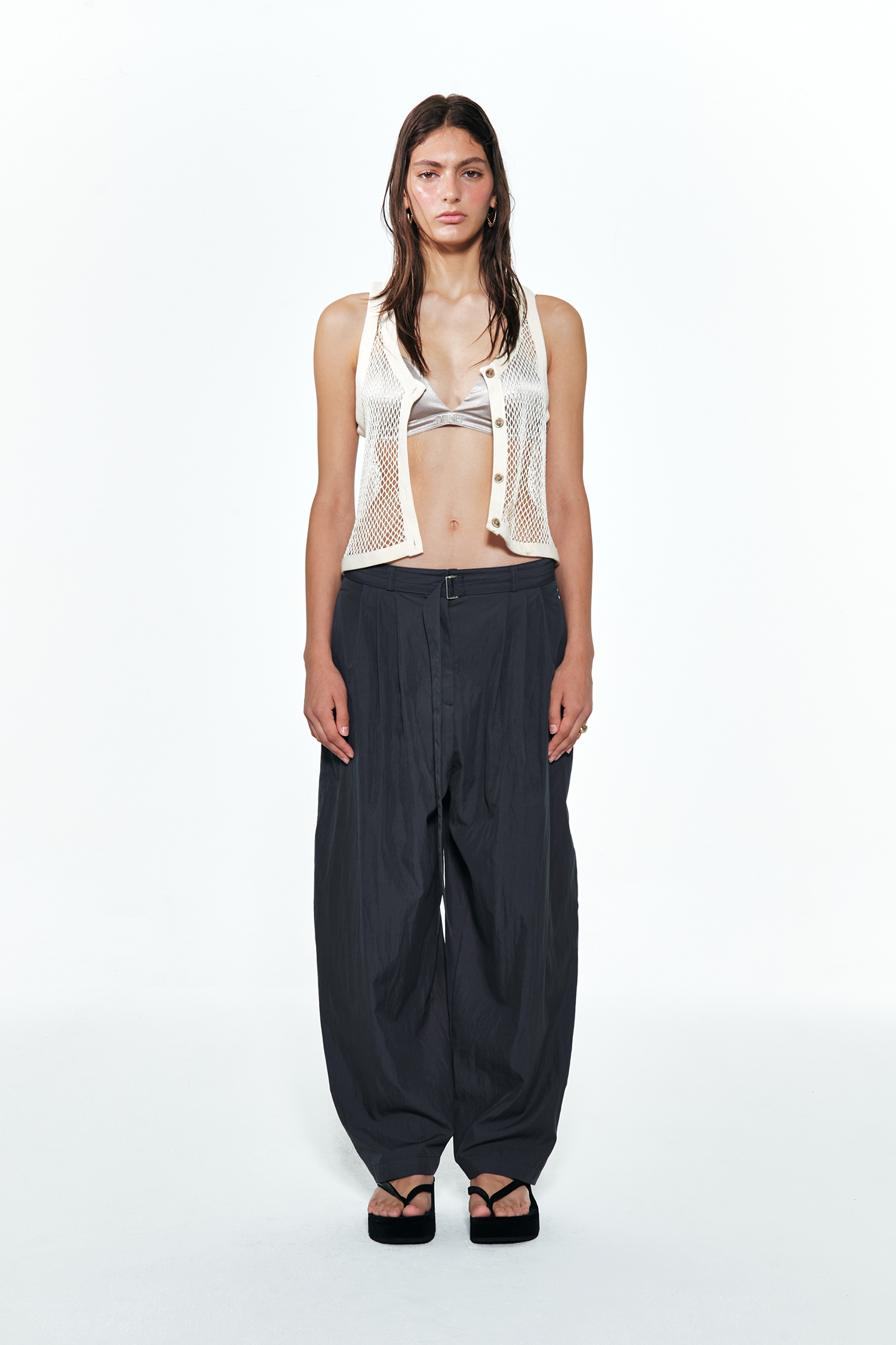 Deinet - Crochet Knit Vest (Ecru) product image 1 | TRAB K-Fashion Australia