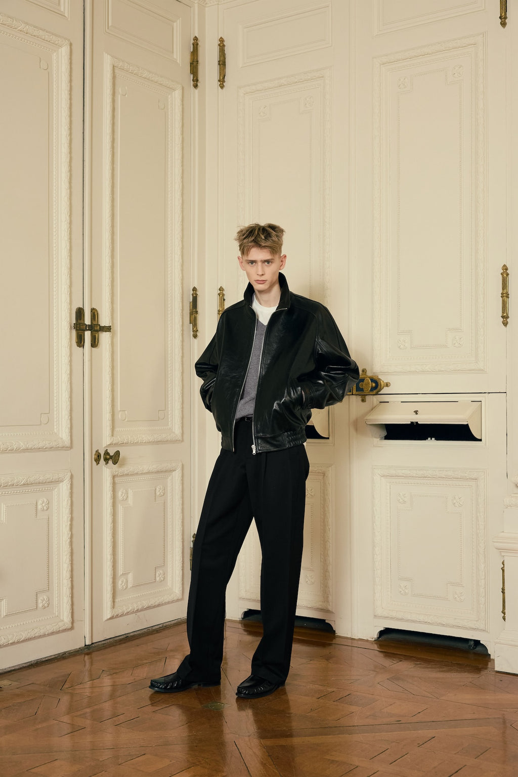 STU - Lambskin Leather Jacket (Black) product image 13 | TRAB K-Fashion Australia